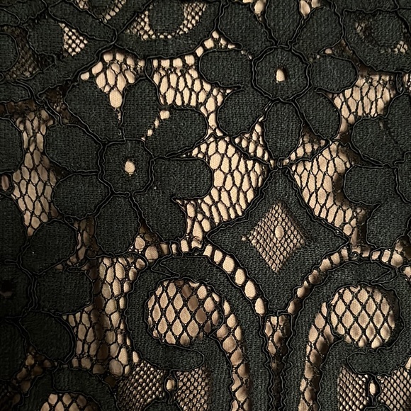 Lace high neck black crop top (M) - Picture 4 of 6